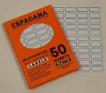 برچسب 44 عددی  دورآبی 13*25 میلیمتر کد 102 اسپادانا (50 برگی)