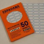 برچسب 44 عددی  دورآبی 13*25 میلیمتر کد 102 اسپادانا (50 برگی)